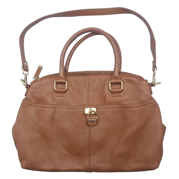 Calvin Klein Convertible Pebbled Leather Crossbody Bag - Picture 2 of 10